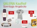 Galeria Sonntagsangebote am 25. September mit vielen verschiedenen Rabattaktionen