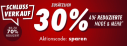 30% Rabatt auf bereits reduzierte Mode und Mehr bei Galeria Kaufhof