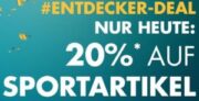 Nur heute: 20% auf über 9000 Sportartikel bei Galeria Kaufhof