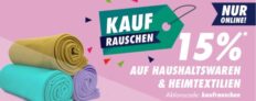 15% Rabatt bei Galeria Kaufhof auf Haushaltswaren und Textilien
