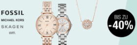 Uhren und Schmuck bis zu 40% reduziert bei Galeria Kaufhof
