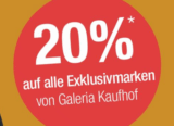 20% auf alle Exklusivmarken von Galeria Kaufhof im Onlineshop