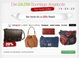 Die Galeria Kaufhof Sonntags-Angebote, wie immer kombinierbar mit dem 10% Newsletter Gutschein!