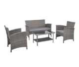 Mömax Garten Loungegarnitur in Grau für nur 139,30 Euro