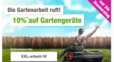 Nur 2 Tage: 10% Gutscheincode auf Gartengeräte bei GartenXXL