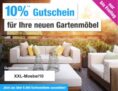 10% Rabatt auf die gesamte Kategorie Gartenmöbel bei GartenXXL