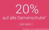 Gebrüder Götz Shopping Days mit täglich wechselnden Angeboten: Heute 20% Rabatt auf alle Damenschuhe im Sortiment