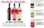 12 Flaschen Wein bestellen und 6 weitere Flaschen gratis erhalten
