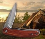 gocomma Damascus Outdoor Klappmesser für nur 8,17 Euro inkl. Versand