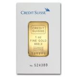 [EBAY WOW] Gold! 1 oz. Credit Suisse Goldbarren (Feinheit: 999,9) für „nur“ 980,56 Euro inkl. Versand