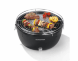 GOURMETmaxx Holzkohle Tisch-Grill mit 37cm Durchmesser nur 32,95 Euro als B-Ware