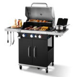 Top! GRILLMEISTER Gasgrill mit 3 Brennern + Seitenbrenner für nur 195,30€ inkl. Lieferung (statt 295€)