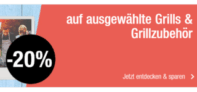 20% Rabatt auf ausgewählte Grills und Zubehör bei Galeria Kaufhof