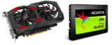 ASUS GeForce GTX 1050Ti Cerberus Advanced (4GB) + ADATA Ultimate SU650 SSD (2,5 Zoll, 120GB) für nur 185,- Euro inkl. Versand