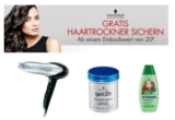 Gratis Grundig Haartrockner HD6080 im Wert von 19,99 Euro beim Kauf von Schwarzkopf Produkten im Wert von 20,- Euro