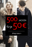 [HABURI] Zieht nach! Ebenfalls Sale mit 500 Jacken für 50,- Euro auch hier mit etwas anderen Marken wie Maze, Tommy Hilfiger, Diesel oder Pepe