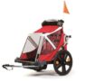 Schnell sein: BELLELLI Fahrradanhänger B-Travel Children Trailer (Red) für nur 269,99€ inkl. Versand