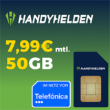 Handyhelden Telefónica Allnet Flat mit 50 GB für mtl. 7,99€ – monatlich kündbar!