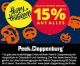 Super! 15% Halloween Rabatt auf den gesamten Einkauf ab 99,- Euro MBW bei Peek & Cloppenburg*