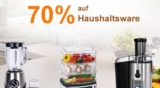 Haushaltssale mir Rabatten von bis zu 70%