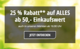 Ab 16 Uhr: 25% Rabatt auf alle nicht reduzierten Produkte im HELLWEG Onlineshop (MBW: 50,- Euro)