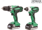 Hitachi 18 V Kombibohrer (DV18DGL) + Schlagschrauber (WH18DGL) + 2 x 1.5Ah Li-Ion Akkus für nur 168,90 Euro inkl. Versand
