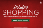 Letzter Tag: Engelhorn Holiday Shopping mit 20% Rabatt auf viele Artikel