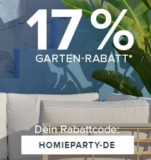 17% Rabatt auf über 350 verschiedene Artikel im Home24 Onlineshop
