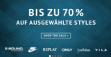 Bis zu 70% Rabatt auf ausgewählte Artikel der Marken Nike, Replay oder Vila bei Hoodboyz!