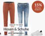 Engelhorn Fashion Weekly Deal mit 15% Rabatt auf Hosen und Schuhe