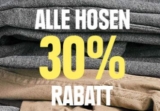 30% Rabatt auf alle Hosen bei Jack & Jones