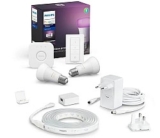 Philips Hue White and Color Ambiance Starter Kit, 2 x E27 inkl. Lightstrip, Schalter und Bridge für 149,90 Euro (statt 197 Euro)