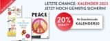 Hugendubel: 20% Rabatt auf alle Kalender!