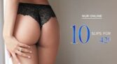 10 Slips für nur 42,- Euro im Hunkemöller Onlineshop (Filiallieferung oder 4,95 Euro Versand)