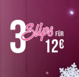 3 Slips für nur 12,- Euro im Hunkemöller Onlineshop