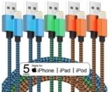 5er Pack iPhone Ladekabel für nur 5,49€ (statt 10,99€)