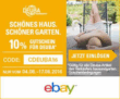 Endet morgen! 10% Rabatt durch Paypal Gutschein für Haus –und Gartenartikel von Deuba bei Ebay