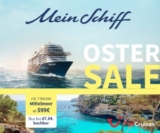 TUI Cruises: Mein Schiff Oster Sale z.B. 7 Nächte Mittelmeer schon ab 599€ p.P.