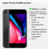 o2 Free M Boost mit 20GB Datenvolumen + Apple iPhone 8 für 34,99 Euro mtl. + einmalig 4,95 Euro