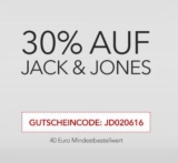 Jeans-Direct: 30% Rabatt durch einen Gutscheincode auf alle Jack & Jones + Vero Moda Artikel
