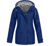 GZYshoyao Damen Regenjacke mit Kapuze für 18€