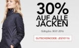 30% Rabatt auf alle Jacken bei Jeans-Direct – gilt auch auf bereits reduzierte Ware