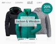 Engelhorn Sports Weekly Deal – 20% Extra-Rabatt auf Jacken & Westen + 5,- Euro Gutschein!
