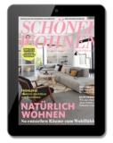 Das Jahresabo (12 Ausgaben) SCHÖNER WOHNEN als Digital E-Paper für 41,04 Euro – Prämie: 41,04 Euro Verrechnungsscheck