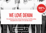 [FRONTLINESHOP] 20% Rabatt auf alle Jeans im Frontlineshop mit Gutscheincode!