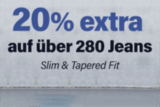 20% Extra-Rabatt auf über 280 bereits reduzierte Jeans bei Jeans-Direct