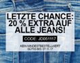 Nur noch heute! Bis zu 60% Rabatt im Sale bei Jeans-Direct + nochmal 20% Extra-Rabatt