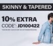 10% Extra-Rabatt auf Skinny & Tapered Fit Outfits bei Jeans Direct