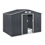 Juskys Metall Gerätehaus mit Satteldach & Schiebetür für nur 290,94€