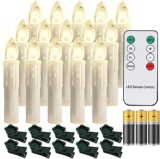 30 Stück: kabellose LED Weihnachtsbaumkerzen von SWANEW für 25,19€
